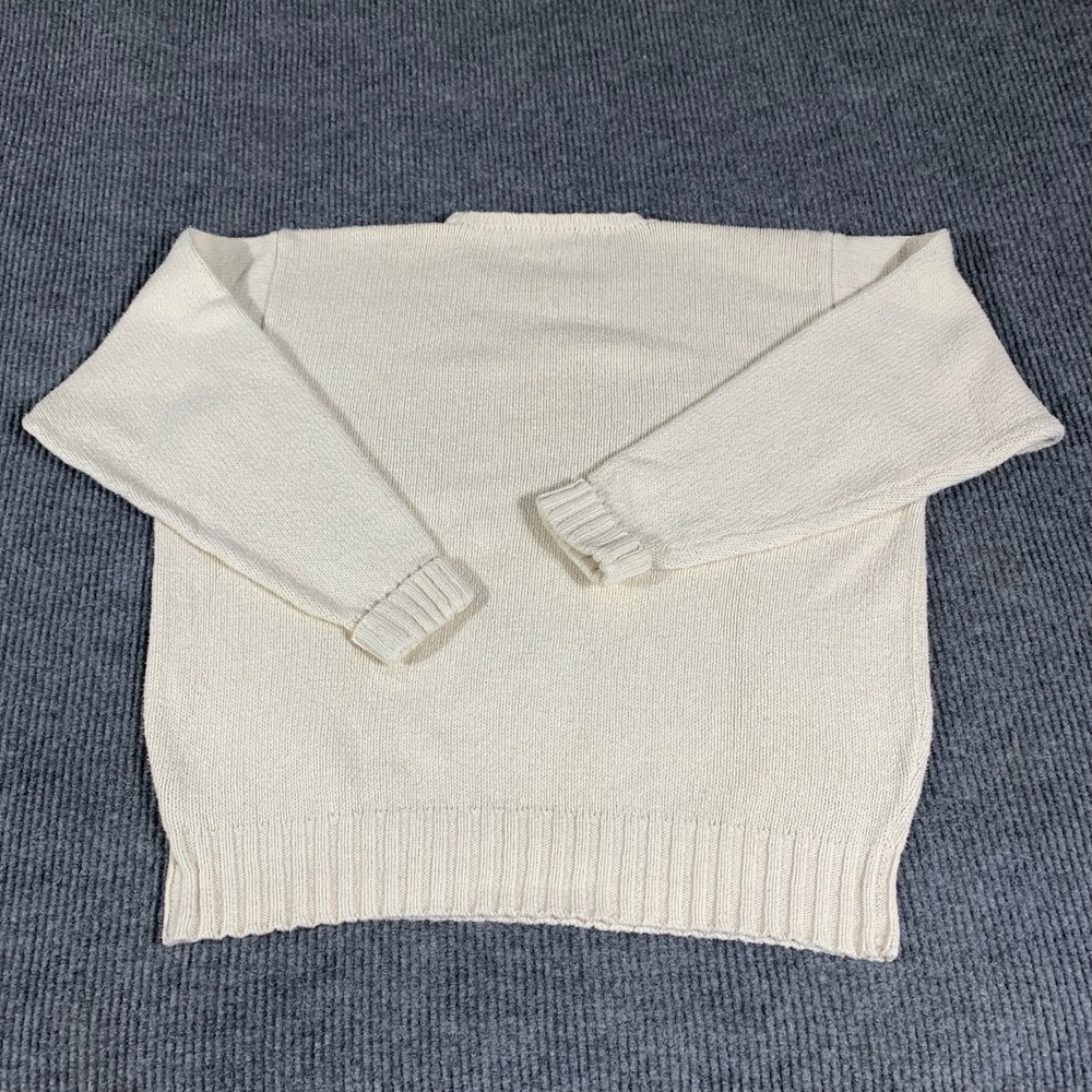 Madewell Sweater Womens XS White Pullover Wool Blend Mock Oversized Comfy Casual